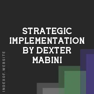 Strategic Implementation by Dexter Mabini | Indexof