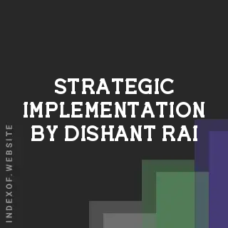 Strategic Implementation by Dishant Rai | Indexof