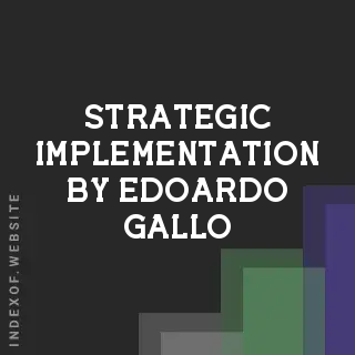 Strategic Implementation by Edoardo Gallo | Indexof