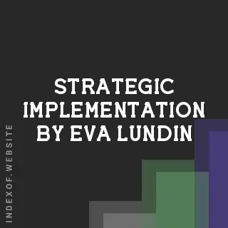 Strategic Implementation by Eva Lundin | Indexof