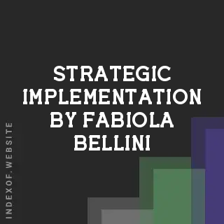 Strategic Implementation by Fabiola Bellini | Indexof