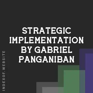 Strategic Implementation by Gabriel Panganiban | Indexof