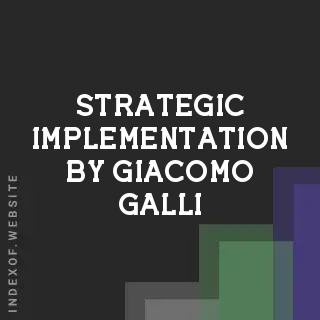 Strategic Implementation by Giacomo Galli | Indexof