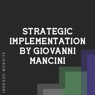Strategic Implementation by Giovanni Mancini | Indexof