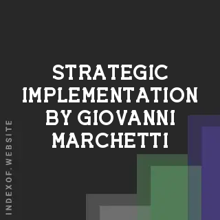 Strategic Implementation by Giovanni Marchetti | Indexof