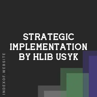 Strategic Implementation by Hlib Usyk | Indexof