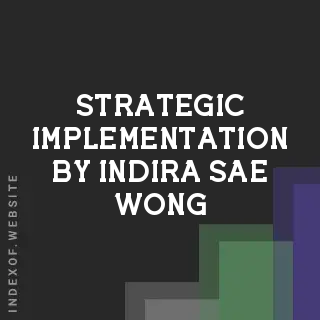 Strategic Implementation by Indira Sae-wong | Indexof