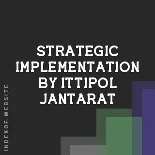 Strategic Implementation by Ittipol Jantarat | Indexof