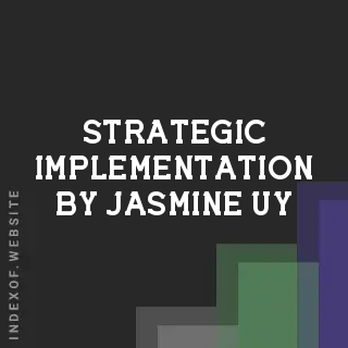 Strategic Implementation by Jasmine Uy | Indexof