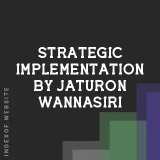 Strategic Implementation by Jaturon Wannasiri | Indexof