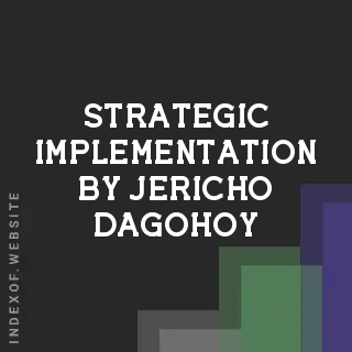 Strategic Implementation by Jericho Dagohoy | Indexof