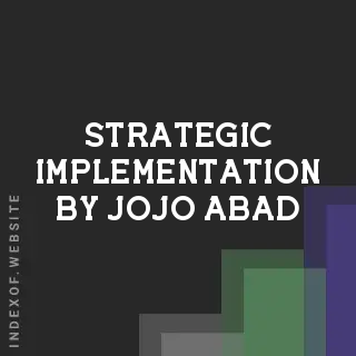 Strategic Implementation by Jojo Abad | Indexof