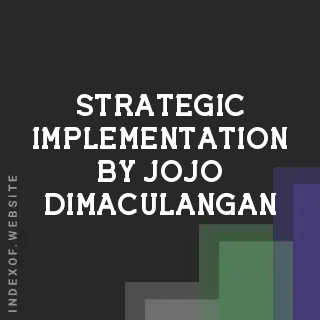 Strategic Implementation by Jojo Dimaculangan | Indexof