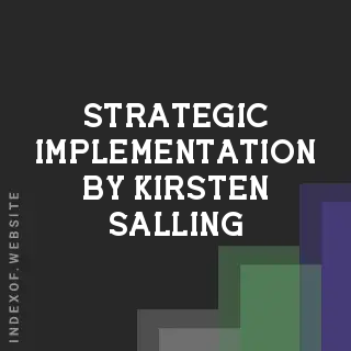 Strategic Implementation by Kirsten Salling | Indexof