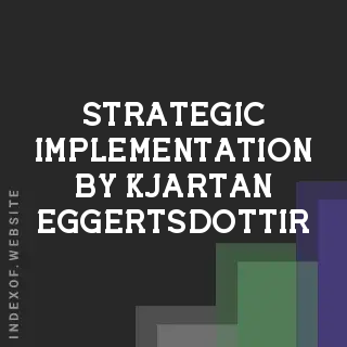 Strategic Implementation by Kjartan Eggertsdottir | Indexof