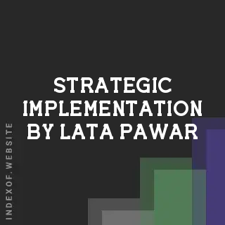 Strategic Implementation by Lata Pawar | Indexof