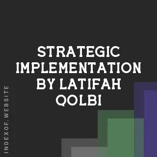 Strategic Implementation by Latifah Qolbi | Indexof