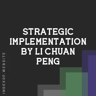 Strategic Implementation by Li-chuan Peng | Indexof