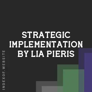 Strategic Implementation by Lia Pieris | Indexof