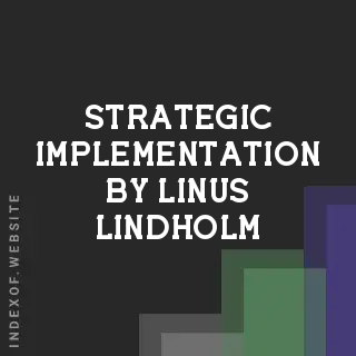 Strategic Implementation by Linus Lindholm | Indexof