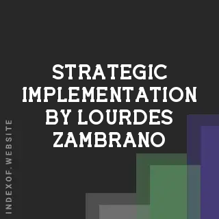 Strategic Implementation by Lourdes Zambrano | Indexof
