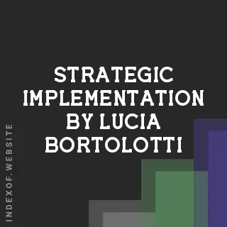Strategic Implementation by Lucia Bortolotti | Indexof