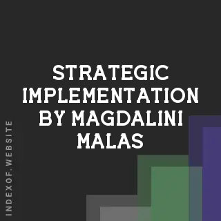 Strategic Implementation by Magdalini Malas | Indexof