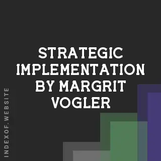 Strategic Implementation by Margrit Vogler | Indexof