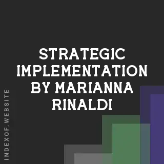 Strategic Implementation by Marianna Rinaldi | Indexof