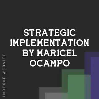 Strategic Implementation by Maricel Ocampo | Indexof