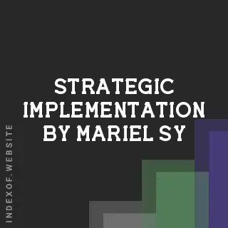 Strategic Implementation by Mariel Sy | Indexof