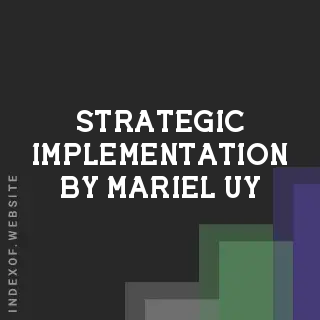 Strategic Implementation by Mariel Uy | Indexof