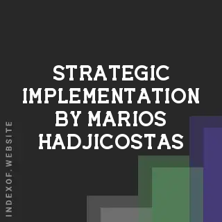 Strategic Implementation by Marios Hadjicostas | Indexof