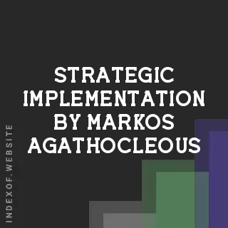 Strategic Implementation by Markos Agathocleous | Indexof