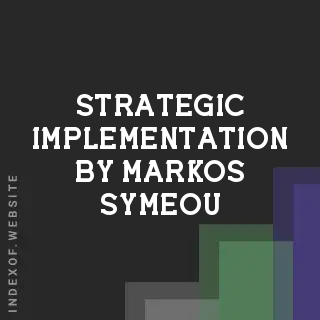 Strategic Implementation by Markos Symeou | Indexof