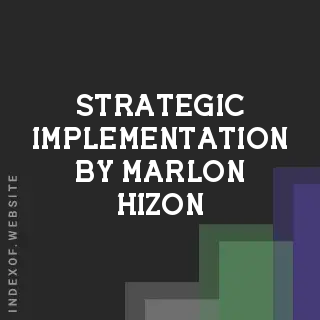 Strategic Implementation by Marlon Hizon | Indexof