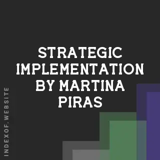 Strategic Implementation by Martina Piras | Indexof