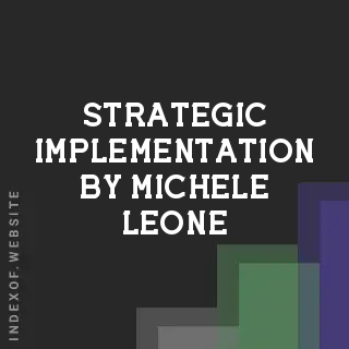 Strategic Implementation by Michele Leone | Indexof