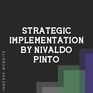 Strategic Implementation by Nivaldo Pinto | Indexof