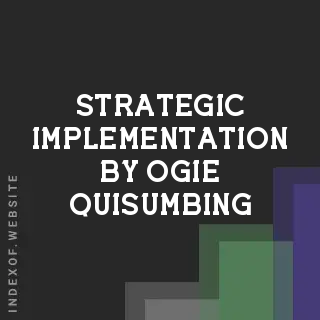 Strategic Implementation by Ogie Quisumbing | Indexof