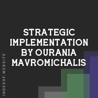 Strategic Implementation by Ourania Mavromichalis | Indexof