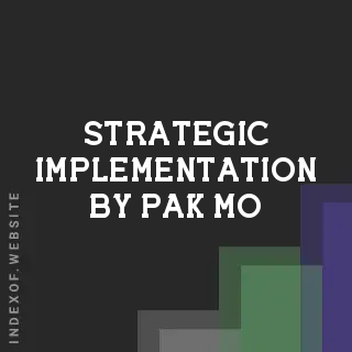 Strategic Implementation by Pak Mo | Indexof