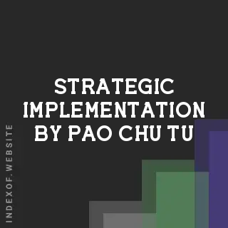 Strategic Implementation by Pao-chu Tu | Indexof
