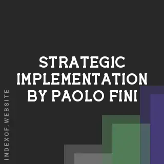Strategic Implementation by Paolo Fini | Indexof