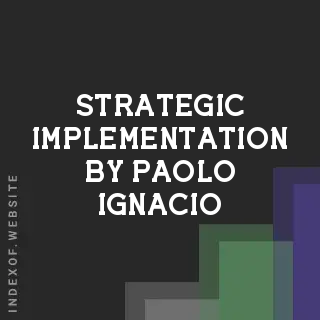Strategic Implementation by Paolo Ignacio | Indexof