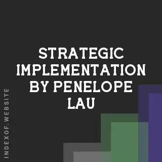 Strategic Implementation by Penelope Lau | Indexof