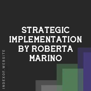 Strategic Implementation by Roberta Marino | Indexof