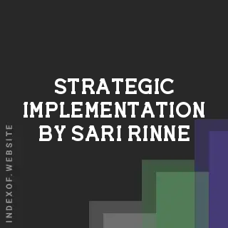 Strategic Implementation by Sari Rinne | Indexof