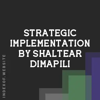 Strategic Implementation by Shaltear Dimapili | Indexof