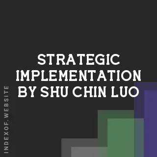 Strategic Implementation by Shu-chin Luo | Indexof
